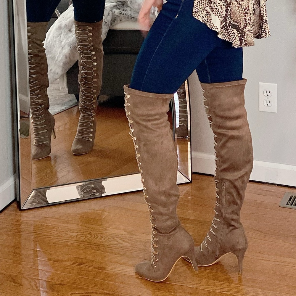 Suede Over-the-Knee Boots